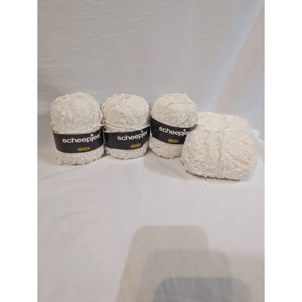 5 NEW 72% Cotton 28% Acrylic Yarn Scheepjes Miranda 50g